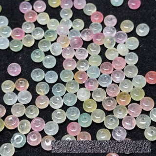 ((20 Cái) Crystal Ice Tricolor 6 x 4mm Abacus Hạt Ngọc Rời Hạt Tự Làm Vòng Tay Phụ Kiện
