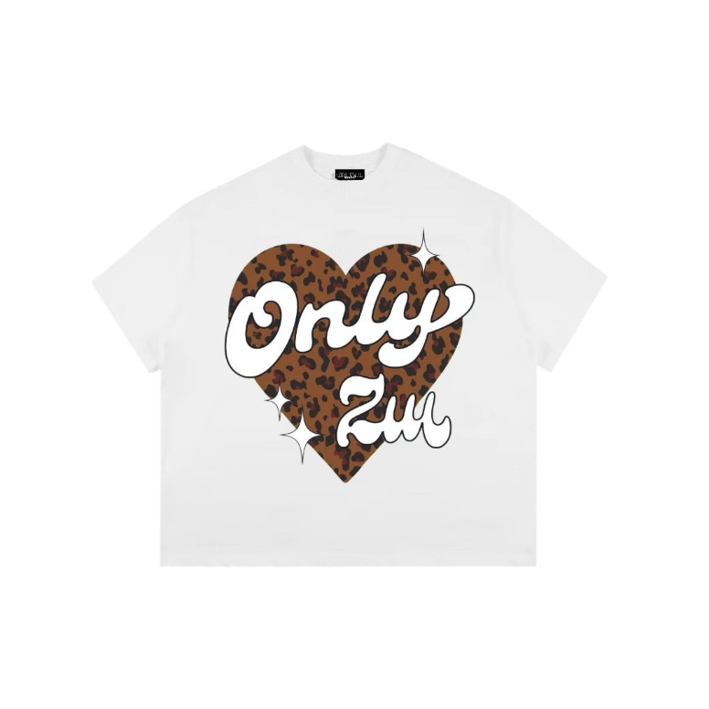 （Giao hàng 24h）Angela Áo Thun Boxy Local Brand ONLYZIU Form Rộng 220gsm " HEART Trái Tim " Cotton Tay Ngắn