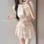 2026 Phong cách mới bikini hoa ba chiều gợi cảm bikini đi biển Bộ đồ bơi xẻ cao cấp dành cho nữ