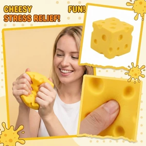 Đồ chơi thông hơi bóp phô mai mềm, Fidget giải nén để bàn di động