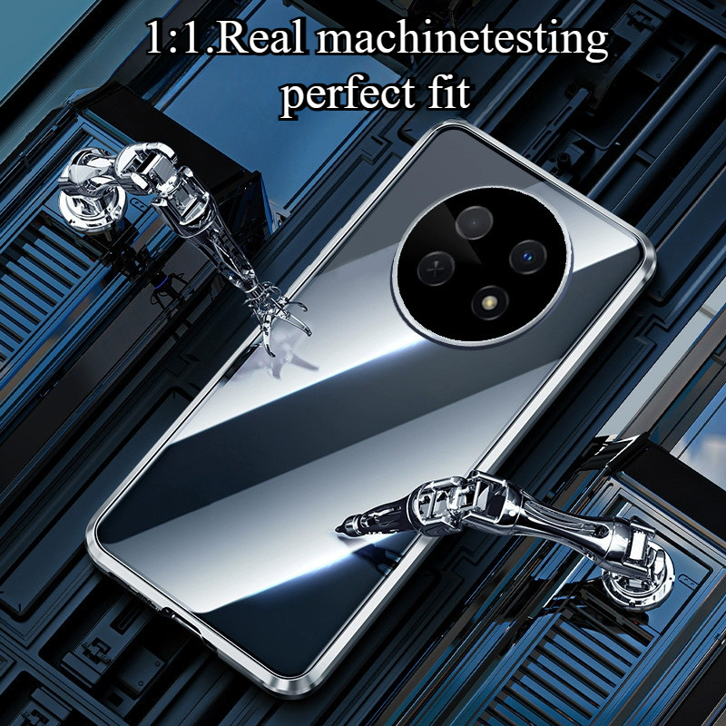 Ốp Lưng HONOR 600 Lite Cho Honor 600 Lite 600 Pro 2026 Ốp Điện Thoại Lật Kính Hai Mặt Kim Loại Cản Full 360° Bảo vệ Vỏ cứng Vỏ chống sốc Vỏ bảo vệ Camera
