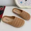 Dép nửa PYCOU Baotou, Dép đế phẳng nhẹ thoáng khí, Dép sandal thoáng khí chống trượt thanh lịch cho nữ