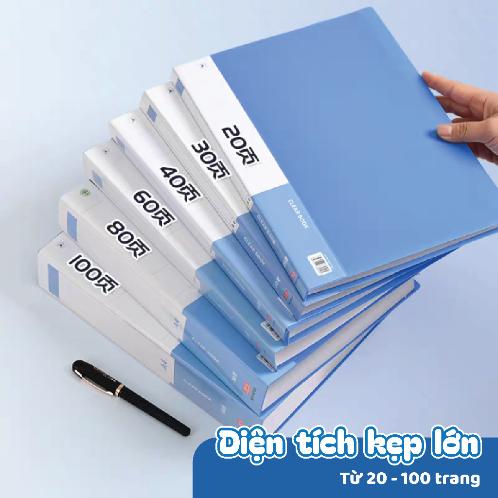 Tệp Đựng Tài Liệu Bìa Lá A4 Chống Thấm Nước, 30 40 60 Lá Với Nhiều Ngăn, Học Sinh Và Văn Phòng Tiện Dụng