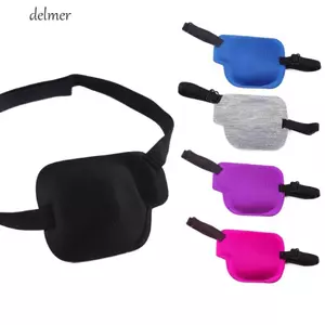 Miếng dán mắt đơn DELMER, Miếng dán mắt có thể điều chỉnh 3D mềm có thể điều chỉnh, Mặt nạ mắt thị lực 3D đầy màu sắc Miếng dán mắt Strabismus thoáng khí cho trẻ em