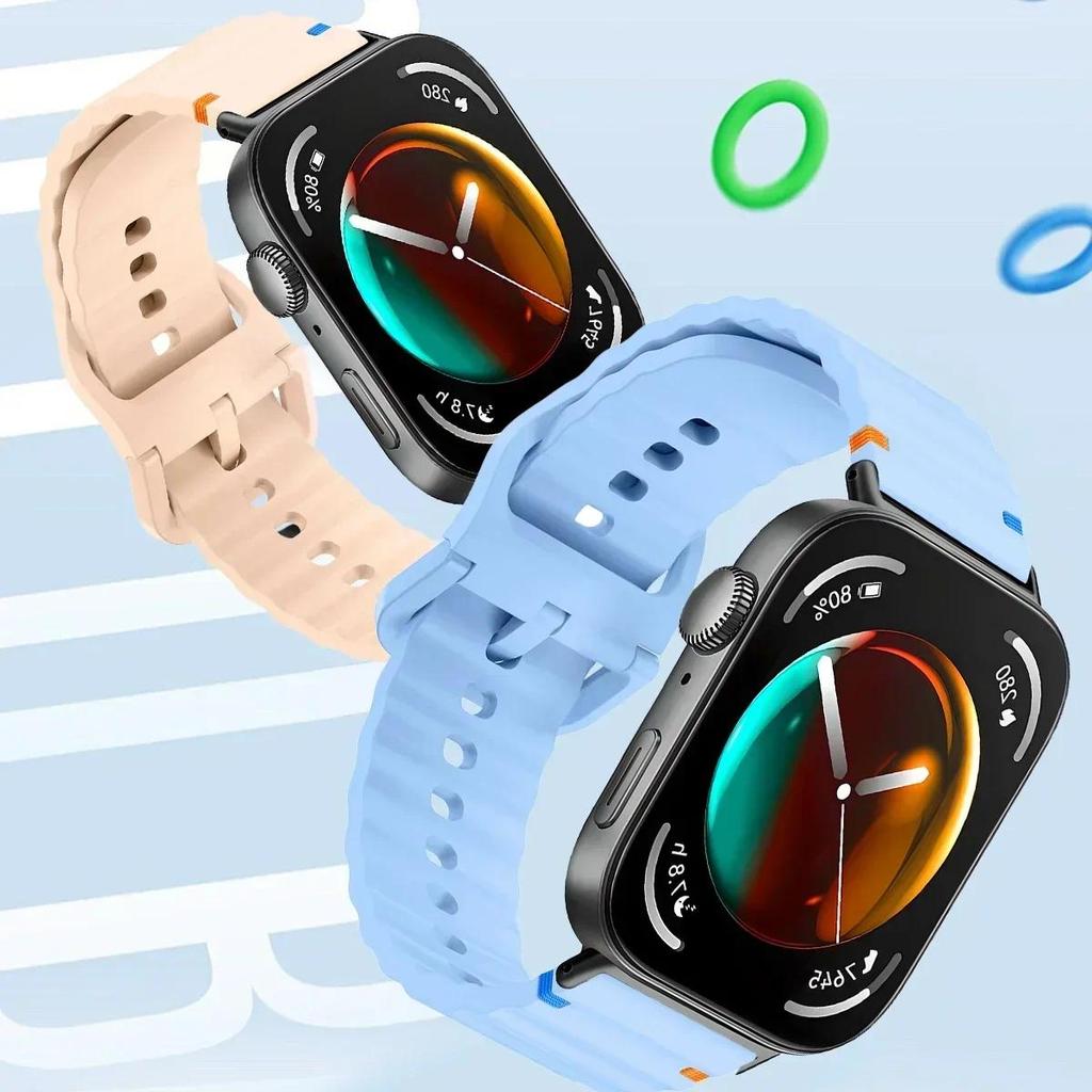 Dây đeo silicon cho Huawei Watch Fit 5 Pro / 4 Pro / 5 / 4 / 3 dây đeo đồng hồ thể thao có thể thay thế dây đeo thoáng khí