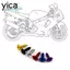 Bộ bu lông trang trí YICA 30 CÁI, Vít tự đóng cọc đa năng bằng hợp kim nhôm, Phụ kiện nâng cấp Vít xe máy M5x16 đầy màu sắc cho xe máy / xe đạp