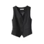 Phù Hợp Với Áo Vest Nữ Áo Vest Nhỏ 2025 Slim-fit Áo Khoác Ngoài Lớp Màu Đen Ngắn Áo Khoác Phù Hợp Với 6.4