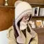 PNPIA- Áo Màu Thời Trang Dệt Kim Sang Trọng Mũ Thiên Chúa Giữ Ấm Mũ Bảo Vệ Tai Chống Lạnh Pompoms Mũ