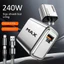 Combo Củ Sạc Nhanh 240W + Cáp Sạc 4 in 1 : củ sạc 2 cổng Type C , Sạc Siêu Nhanh, Đa chức năng hỗ trợ sạc nhiều dòng máy