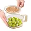 Dụng cụ lọc trái cây 2 trong 1 Tay cầm có thể gập lại Dụng cụ ăn uống đa chức năng có nắp Bát lọc rau củ cho gia đình Dã ngoại Salad Berry jiwvn