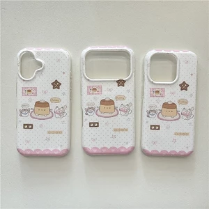 Ốp điện thoại xử lý iPhone 17 Pro Max Pudding họa tiết TPU
