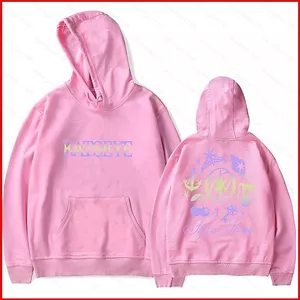 YB1 KPop Demon Hunters KATSEYE vải Áo Hoodie Anime Áo Unisex Dài Tay Top BY1