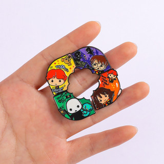 5 Cái / bộ Harry Potter Magic ‌Nhân vật học viện Hợp kim kim kim loại Men Pin Trâm Huy hiệu lưu niệm