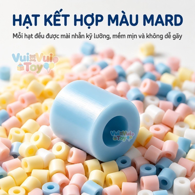 Bộ hạt xếp dạng chai – rèn luyện khả năng sáng tạo đồ chơi DIY đang hot không cần phân loại màu