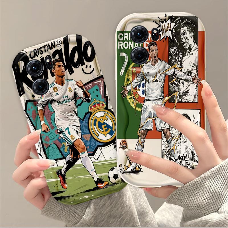 Thích hợp cho OPPO A5X A6 Pro A6X 4G 5G 3D Thẩm Mỹ TPU Mềm World Cup Cristiano Ronaldo Trường Hợp Điện Thoại Chống Sốc Sinh Viên