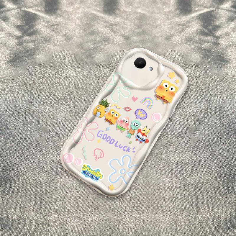 Thích hợp cho Realme C30 C30S Narzo 50i Prime 3D Thẩm mỹ TPU mềm SpongeBob SquarePants Vỏ điện thoại chống sốc