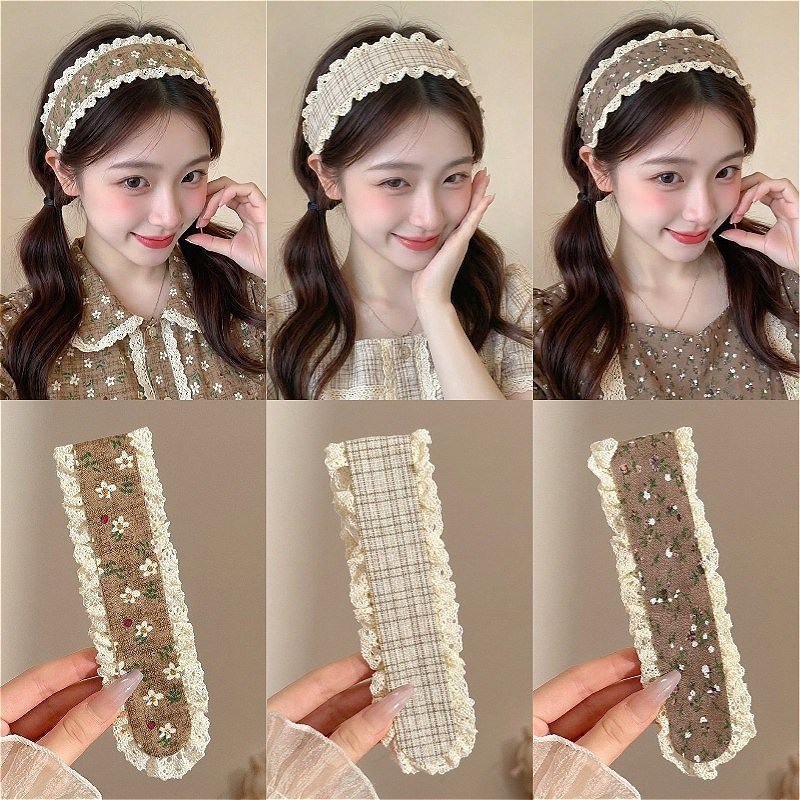 Băng Đô Miếng Dán Tóc Velcro Magic Dán Hoa Dễ Thương Thời Trang Hàn Quốc - Phụ Kiện Tóc