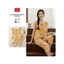 Bộ đồ mặc nhà nữ CARDINA chất liệu lanh áo cộc phối gấu và quần lửng 6BLL05
