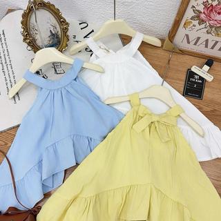 S225-[tomnaukids] Set áo cổ yếm phối quần cho bé gái size từ 8-30Kg