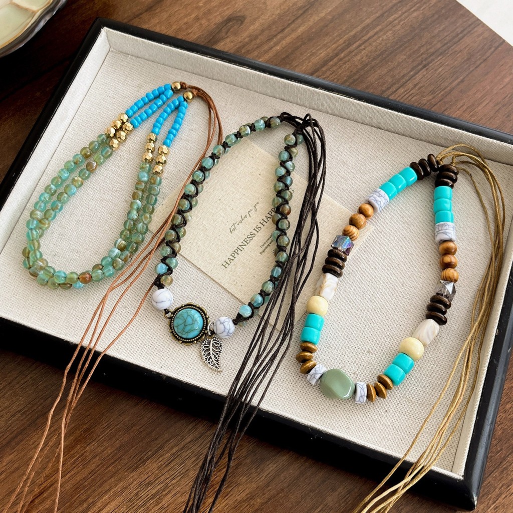 Phong Cách Dân Tộc Bohemian Dệt Tay Đính Hạt Dây Thắt Lưng Nữ 2026 Đai Thiết Kế Niche