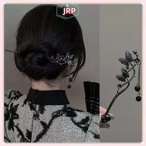 JRP Cổ Tóc Chopstis Vintage Trung Quốc Nữ Tóc Sti Nữ Ngọc Trai Trang Sức Tóc Sti Hanfu Mũ Đội Đầu Kẹp Tóc Phụ Kiện JRP