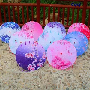 CQCJ Prop Dance Umbrella, Vải Lụa Phong Cách Cổ Trung Quốc Quạt Ô Dù, Chất Lượng Cao 10 Màu 56cm Tua Rua Cổ Điển Phong Cách Nhật Bản Dù Nhảy Hiệu Suất
