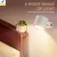 < YEI > Đèn tường LED từ tính xoay 360 độ Đèn ngủ có thể sạc lại từ xa không dây cho phòng học trẻ em Hành lang mới