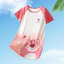 Shop Bộ Đồ Ngủ Trẻ Em Phong Cách Mỏng Thoáng Khí Tay Ngắn Phong Cách Công Chúa Vừa Lớn Bộ Đồ Ngủ Bé Gái Cha Mẹ-Con Hợp Thời Trang Homewear Váy Ngủ