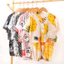 Trẻ Em Cotton Lụa Bộ Đồ Ngủ Cotton Nhân Tạo Điều Hòa Không Khí Quần Áo Bé Trai Bé Gái Cotton Lụa Nhà Quần Áo Hai Mảnh Quần Áo Trẻ Em