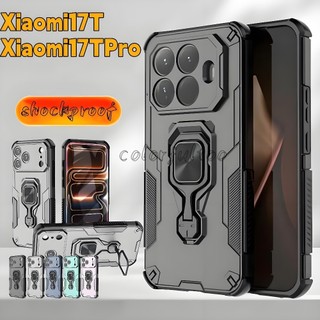 Ốp điện thoại Cứng Chống Sốc Sang Trọng Cho Xiaomi 17T 15T Pro 15TPro 17TPro Mi17T Xiaomi17TPro 5G PC Ốp điện thoại Bảo Vệ Chịu Lực Rugger Vòng Giá Đỡ Mặt Sau Vỏ