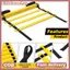 Littleloves1 Tốc Độ Nhanh nhẹn Thang 20 Feet Multi Rung Qui Footwork Dụng Cụ Tập Luyện Cho Bóng Đá Bóng Đá Cardio Tập Thể Dục VN
