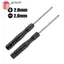 GAVESTO 10 Tuốc nơ vít Mini, Công cụ sửa chữa chữ thập có rãnh 2mm 3mm, Tua vít nhỏ màu đen bằng thép