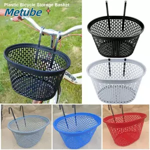 Giỏ đựng xe đạp trẻ em METUBE, túi nhựa nhiều màu, 6 kiểu, trước/sau, phụ kiện đi xe đạp