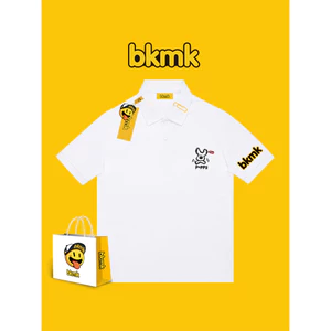 BKMK ruffian đẹp trai áo sơ mi mùa hè 100% Cotton cao cấp hợp thời trang dáng rộng đáy áo sơ mi ngắn tay tên lớn nam chó in hình 0609