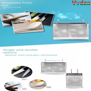VVDZA Đũa Nĩa Muỗng Giá Đỡ Loại Treo Có Móc Phụ Kiện Nhà Bếp Nồi Giá Sắp Xếp