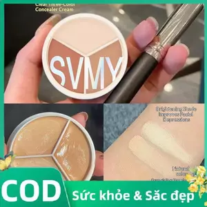 Trong kho svmy 3-MÀU Kem che khuyết điểm: Bao gồm các điểm, nhược điểm & quầng thâm, không thấm nước & tự nhiên cá tuyết