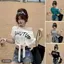 Phiên bản Hàn Quốc mùa hè Áo thun ngắn tay in chữ in hình chữ Cotton dành cho nữ thon gọn hơn trông cô gái xinh xắn hàng đầu