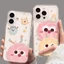 Hoạt Hình Dễ Thương Little Monster Shell Cho Samsung Galaxy S20 S21 S22 S23 Ulta Plus S23 FE Vỏ Động Vật Trong Suốt Mềm Mại Trong Suốt Bảo Vệ Camera Silicon TPU Họa Tiết Chống Sốc