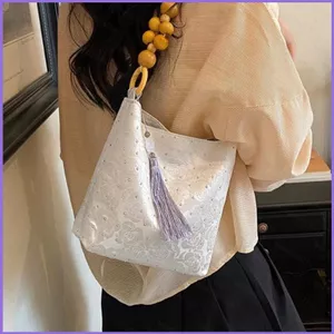 SQ11 2026 Túi đeo vai tay ngọt ngào thời trang Phong cách mới Thư giãn đơn giản Hợp thời trang Túi đeo vai dung tích lớn