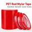 Băng mã hóa YRBWD, Băng đánh dấu chiều rộng 66 mét 3 / 5 / 8 / 10mm, Băng Mylar màu đỏ