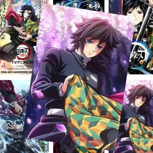 Tomioka Giyuu Poster 2026 Demon Slayer Hai Chiều Anime Hàng Hóa Phòng Giấy Dán Tường Ký Túc Xá Dán Tường 6.10