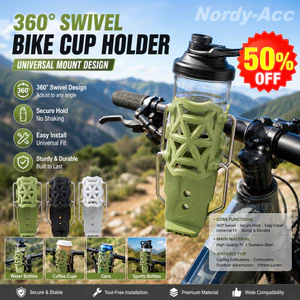 360° SWIVEL BIKE CUP GIỮ Đa Năng Gắn Thiết Kế Phù Hợp Với Chai Cốc Lon Viral Hot Item Di Động Đi Xe Đạp Phụ Kiện Bảo Quản