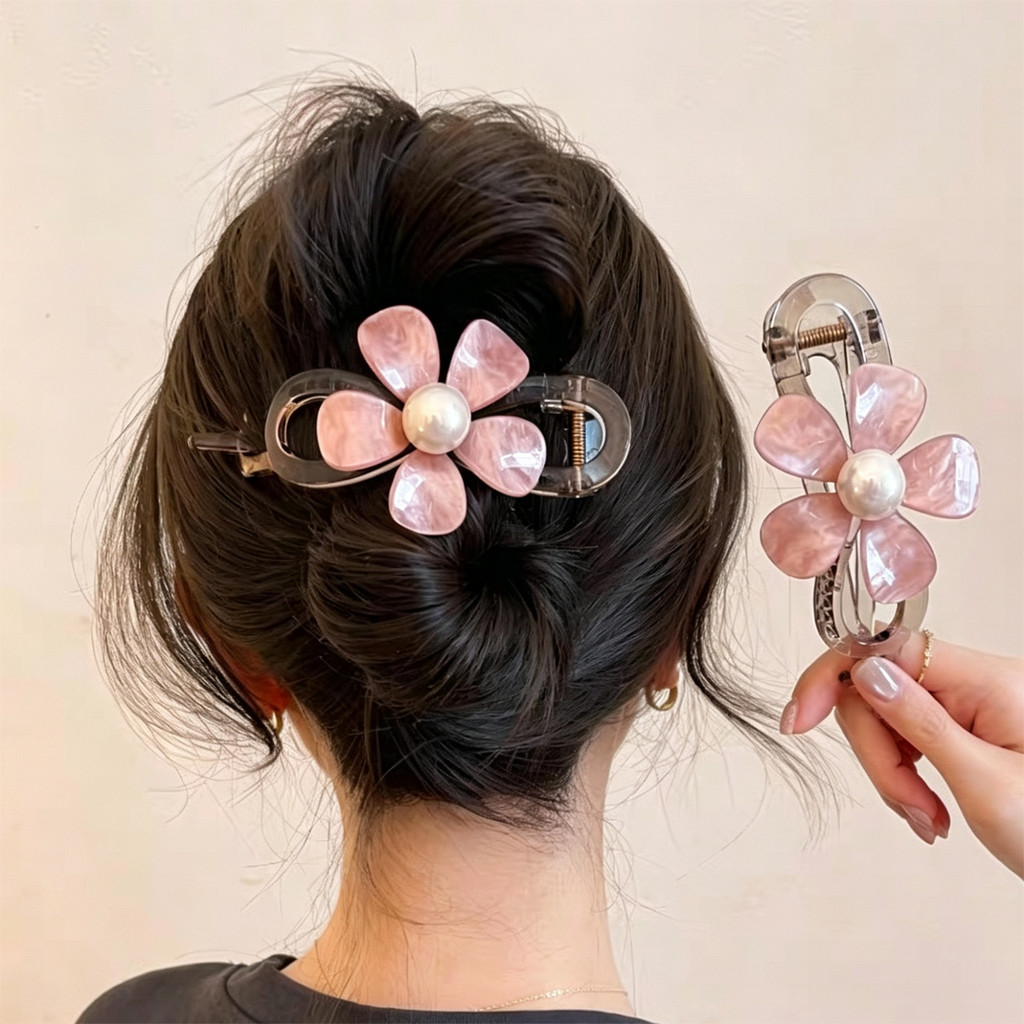 Kẹp tóc hoa hồng ngọt ngào Kẹp tóc nữ
