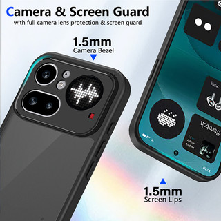 Ốp Điện Thoại Màu Đen Không Có Gì Điện Thoại 4A 3A Pro Lite Điện Thoại 3 2 Pro 2a Plus Túi Khí Bốn Góc Mờ Vỏ Bảo Vệ Chống Rơi