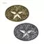 PNPIA- Retro Bronze Star MensBelt Bule Cowboy Western Hợp kim kim kim loại lớn