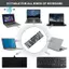Chữ Trắng Pháp Azerty Bàn Phím Miếng Dán Màu Đen Cho Laptop PC