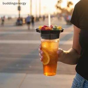 {BUDDI} Bộ bát nước uống trà sữa cầm tay dành cho trẻ em Người lớn có thể tái sử dụng với ống hút chống rò rỉ để bảo quản trái cây Sử dụng ngoài trời {buddingenergy}