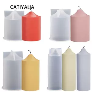 CATIYAHA Xi Lanh Nến Khuôn Đồ Dùng Cưới Thủ Công DIY Bánh Handmade Khuôn Nhựa