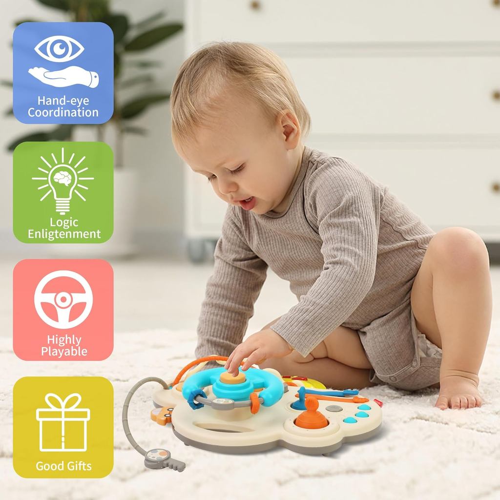 Vô lăng cho đồ chơi trẻ mới biết đi, Đồ chơi Montessori cho bé để làm quà tặng giáo dục