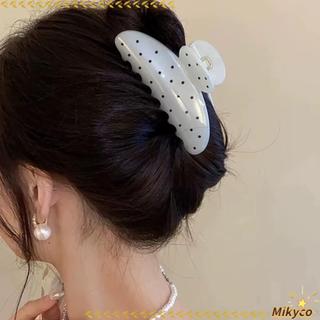 Kẹp kẹp chấm bi MIKYCO, Vuốt tóc bằng nhựa Wave Point, Kẹp tóc chống trượt bền